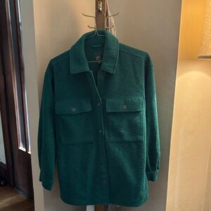 Wild Fable Deep Green Fleece Jacket SIZE XS